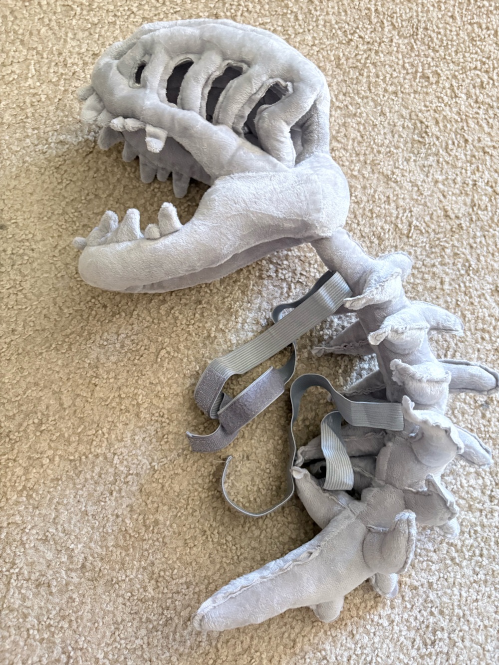 Dinosaur Skeleton Plush costume for Pet